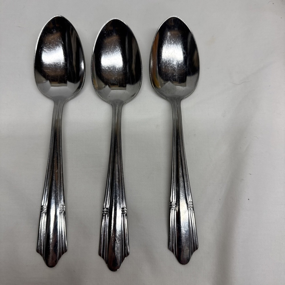 WBW WB/W Wallace Bros Wallingford Stainless Steel WBW Tablespoon Set of 3